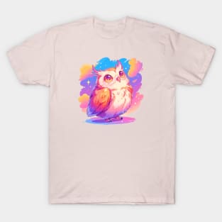 Cute owl with vivid colors T-Shirt